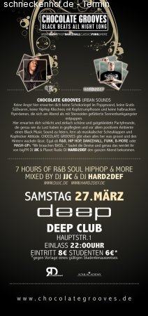 Chocolate Grooves - Black Beats Werbeplakat