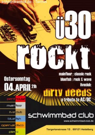 Ü30 rockt Werbeplakat