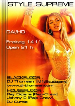 STYLE SUPREME Werbeplakat