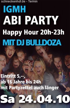 IGMH Abi Party Werbeplakat