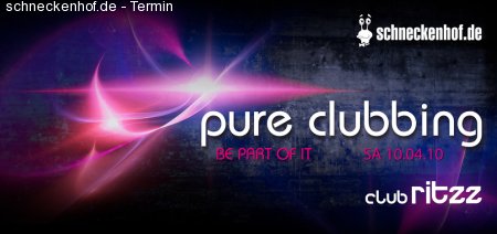 sh.de Pure Clubbing Werbeplakat
