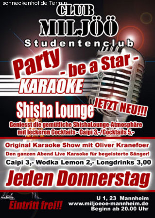 Karaoke Show Werbeplakat