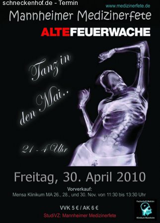 Medifete - Tanz in den Mai Werbeplakat