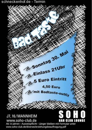 Bad Taste Abi-Party Werbeplakat
