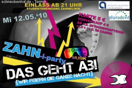 Zahn-i-party Werbeplakat