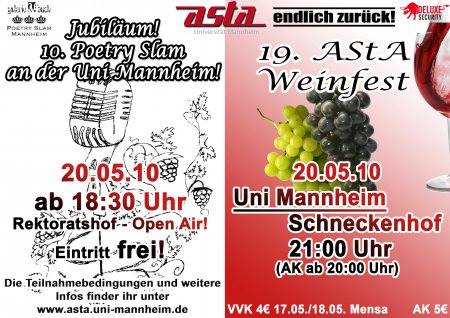 PoetrySlam Werbeplakat