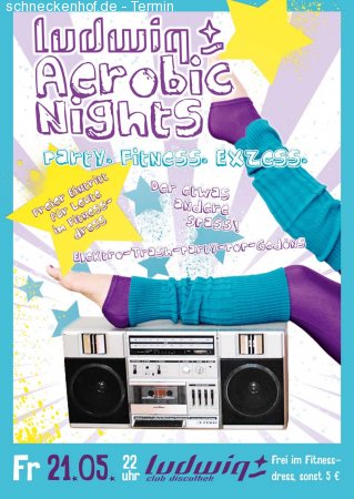 Ludwiq Aerobic Nights Werbeplakat