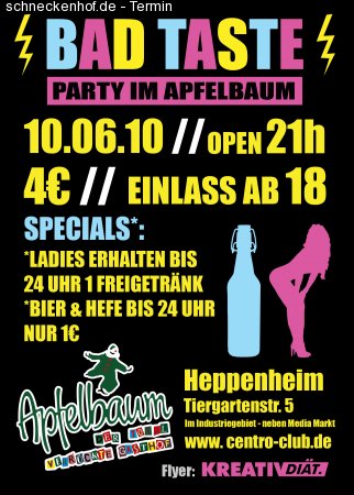 Bad Taste Party Werbeplakat