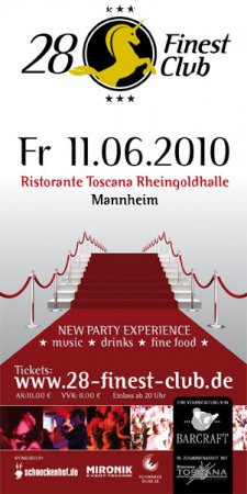 28 Finest Club Werbeplakat