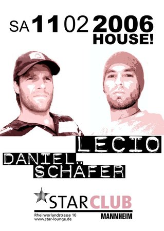 Lecio vs. Daniel Sch&auml;fer  Werbeplakat