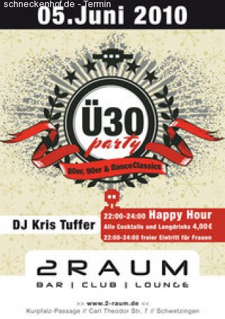 Ü30-Party Werbeplakat
