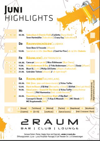 Räumlich Elektronisch mit den Gebr. Tohmé - all night long !!! Werbeplakat