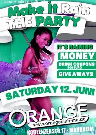 MAKE IT RAIN Werbeplakat