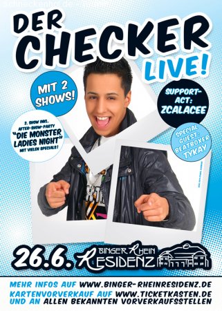 Event: Der Checker lädt ein zur Monster Ladies Night Werbeplakat