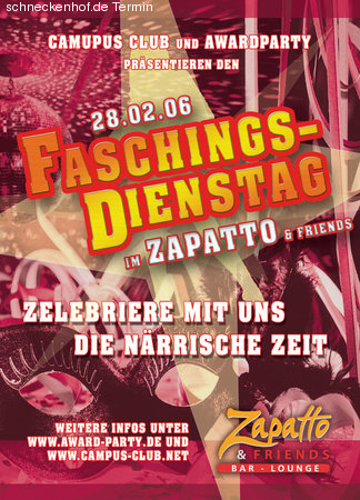 Faschings-Party Werbeplakat