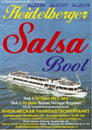 Heidelberger Salsa Boot Werbeplakat