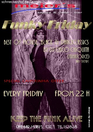 Funky Friday Werbeplakat