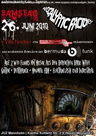 Apocalyptic-Factory-Party Werbeplakat