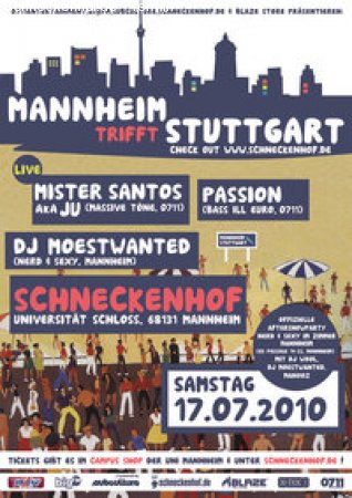 Mannheim trifft Stuttgart Werbeplakat