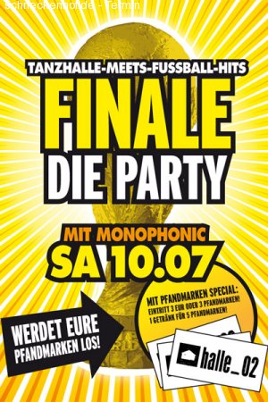 Finale! Die Party Werbeplakat