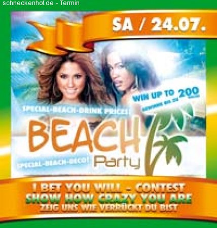 Beach Party Werbeplakat