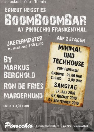 BoomBoomBar Werbeplakat