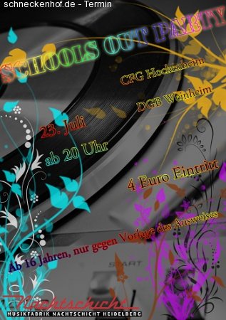 School's Club Werbeplakat