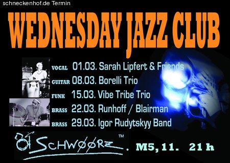 WEDNESDAY JAZZ CLUB Werbeplakat