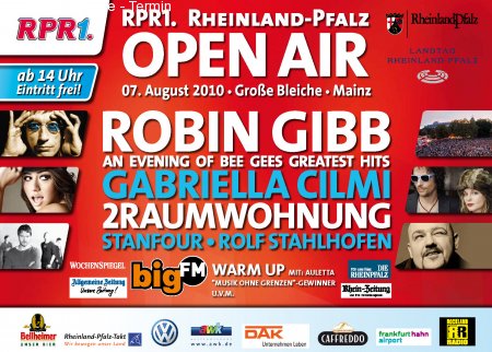 RPR1 Rheinland-Pfalz Open Air Werbeplakat