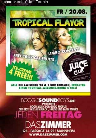 Tropical Flavor Night Werbeplakat