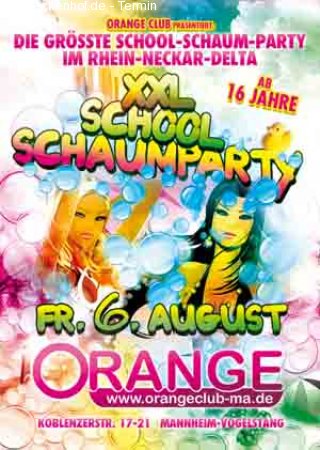 Die Xxl School Schaum Party Werbeplakat