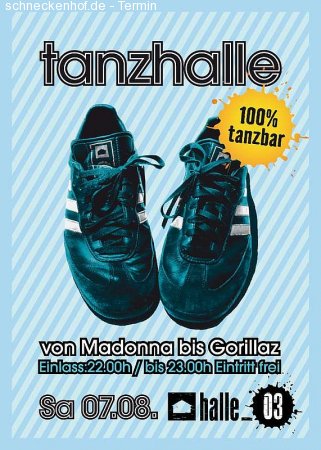 Tanzhalle Werbeplakat