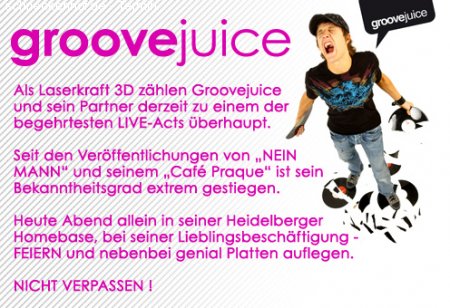 Groovejuice Werbeplakat