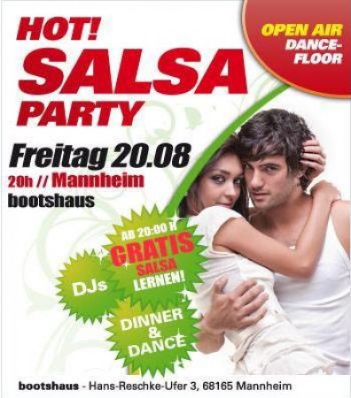 hot! salsa party Werbeplakat