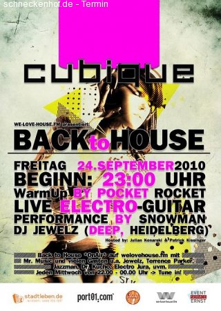 Back To House Werbeplakat