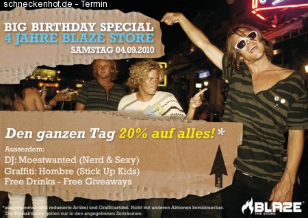Big Birthday Special - 4 Jahre Werbeplakat