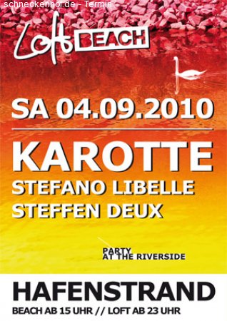 Karotte - Beach & Loft Werbeplakat