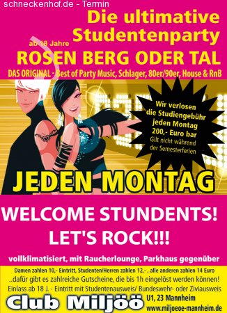 Die ultimative Studentenparty Werbeplakat