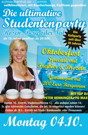 Die ultimative Studentenparty Werbeplakat