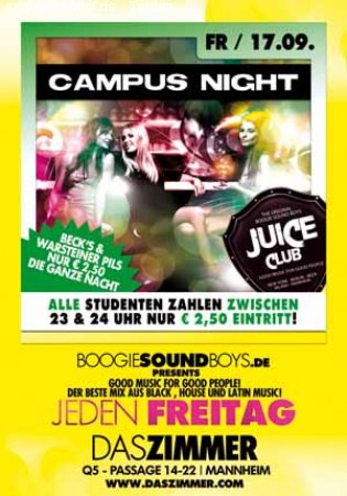 Campus Night Werbeplakat