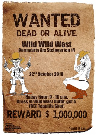 Am Steingarten Wohnheimsparty Werbeplakat