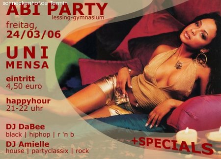 Abi-Party Werbeplakat