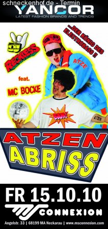 Atzenabriss Werbeplakat