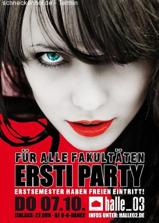 Erstiparty Werbeplakat
