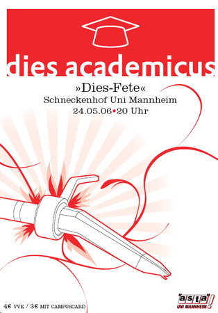 AStA Dies Fete Werbeplakat