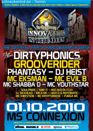 INNOVATION in the DAM - WarmUp Werbeplakat