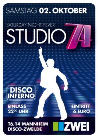 Studio74 Werbeplakat