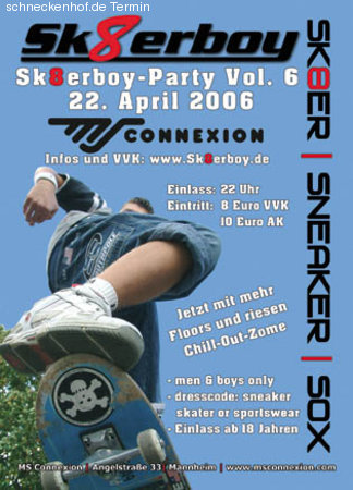 Sk8erboy Party Werbeplakat