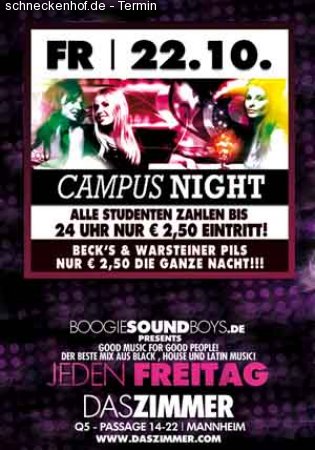Campus Night Werbeplakat