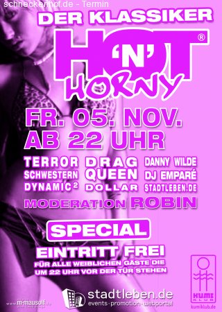 Hot`N`Horny Werbeplakat